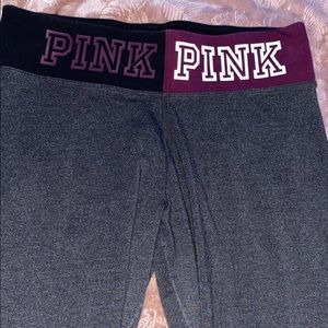 pink leggings with thick band